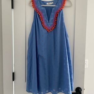 Vineyard Vines Sunset Palm Tassel Dress XXL